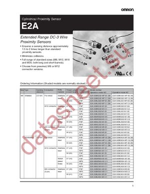 E2A-M18KS08-M1-C1 datasheet  